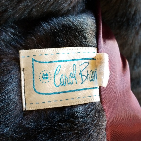 Vintage Carol Brent simulated fur coat SIZE 10 - Picture 3 of 4